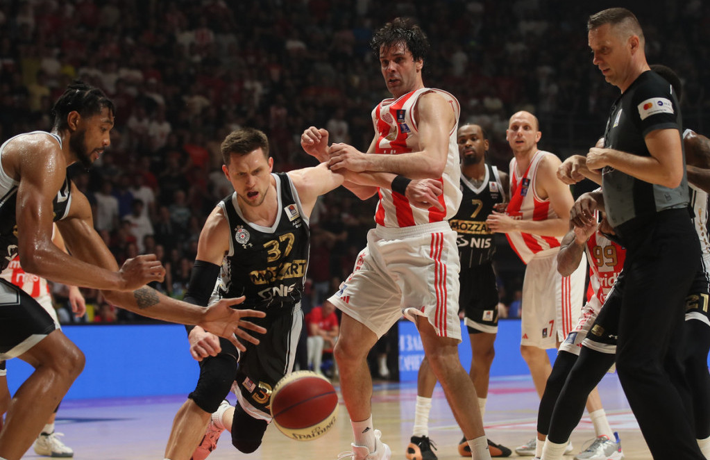 košarkaši Crvene zvezde i Partizana nastavljaju finalnu seriju ABA lige
