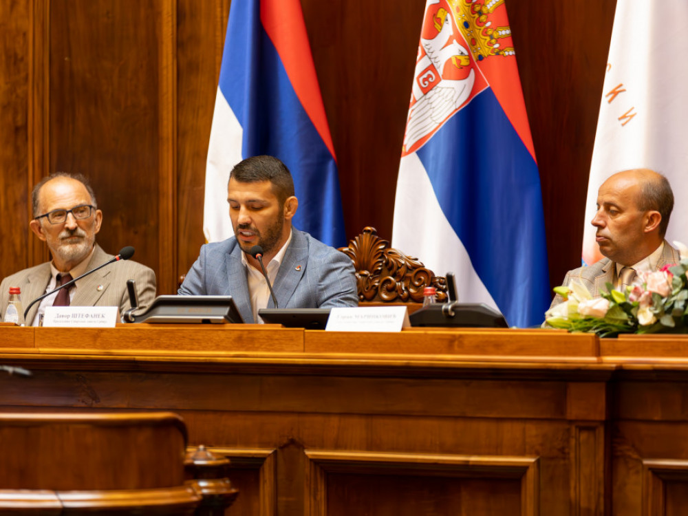 Davor Štefanek, predsednik Sportskog saveza Srbije, na dodeli "Majskih nagrada" 2024