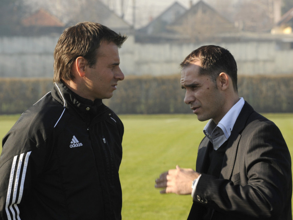 Albert Nađ i Aleksandar Stanojević, bivši i budući trener FK Partizan