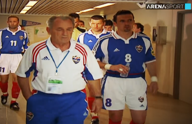 Vujadim Boškov i reprezentativci Jugoslavije na EURO 2000