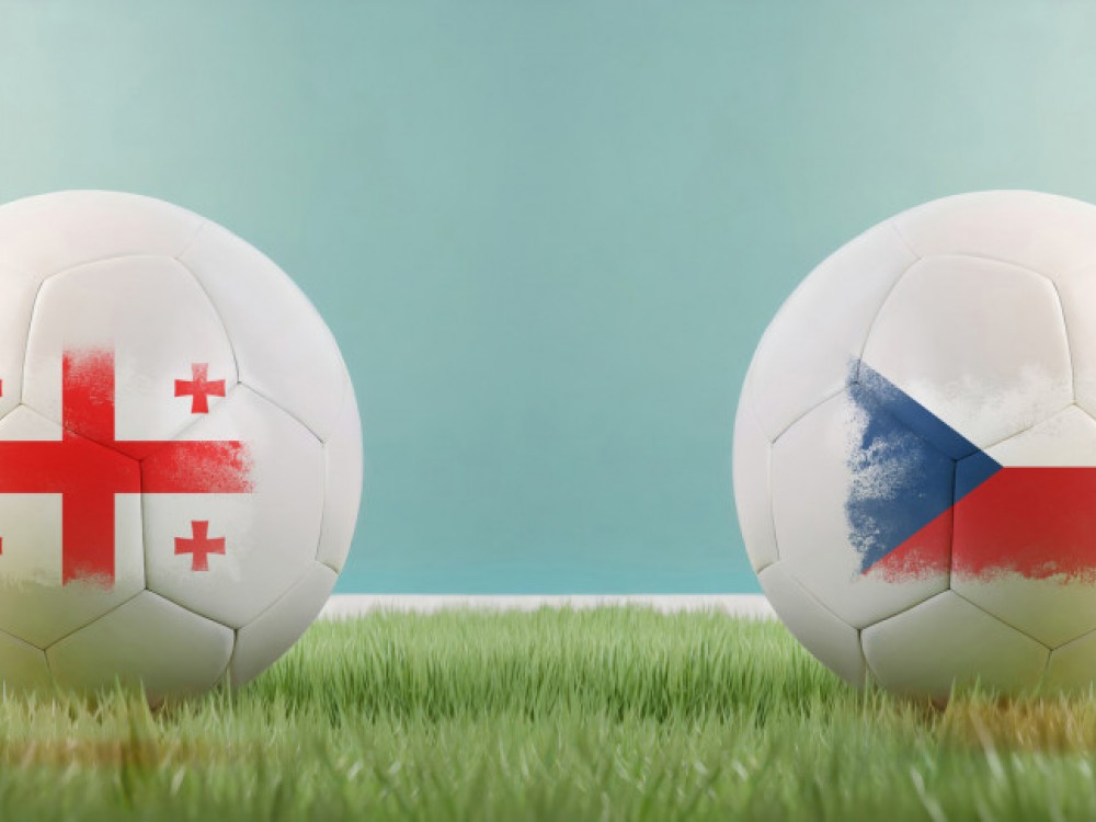 Ilustracija meča Gruzije i Češke na prvenstvu Evrope