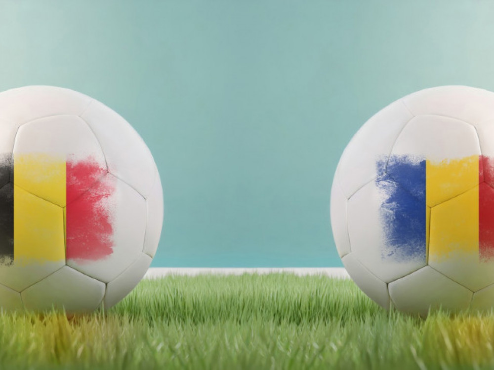 Ilustracija meča Belgije i Rumunije na EURO 2024