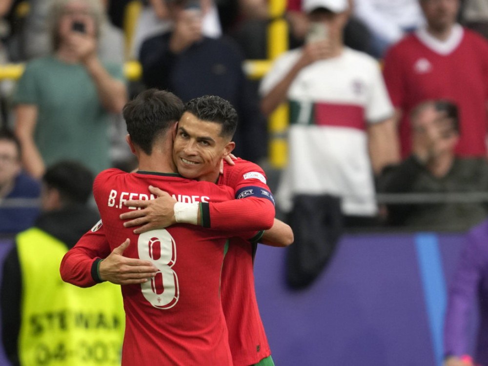Kristijano Ronaldo i Bruno Fernandeš