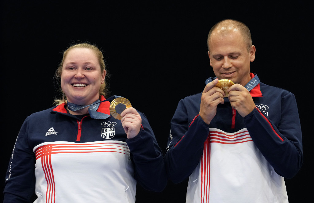 Zorana Arunović i damir Mikec, olimpijski šampioni u gađanju vazdušnim pištoljem