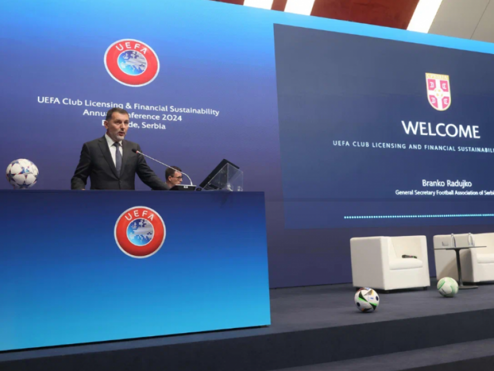 Generalni sekretar FSS, Branko Radujko  na Konferenciji UEFA u Beogradu