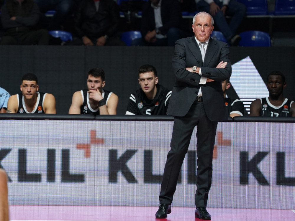 Željko Obradović će voditi Partizan u sredu protiv Virtusa