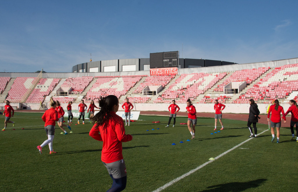 Trening ženske fudbalske reprezentacije Srbije