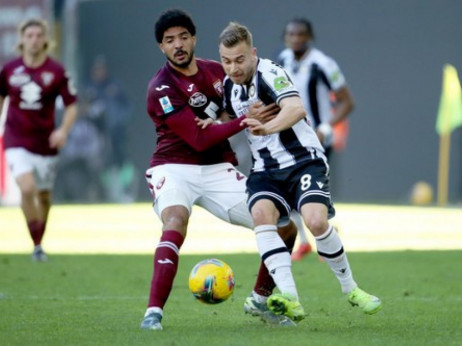 Serija A: Udineze i Torino podelili bodove posle goleade