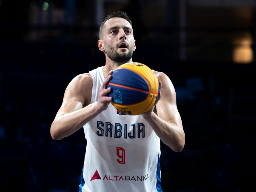 Marko Branković u dresu 3x3 reprezentacije Srbije